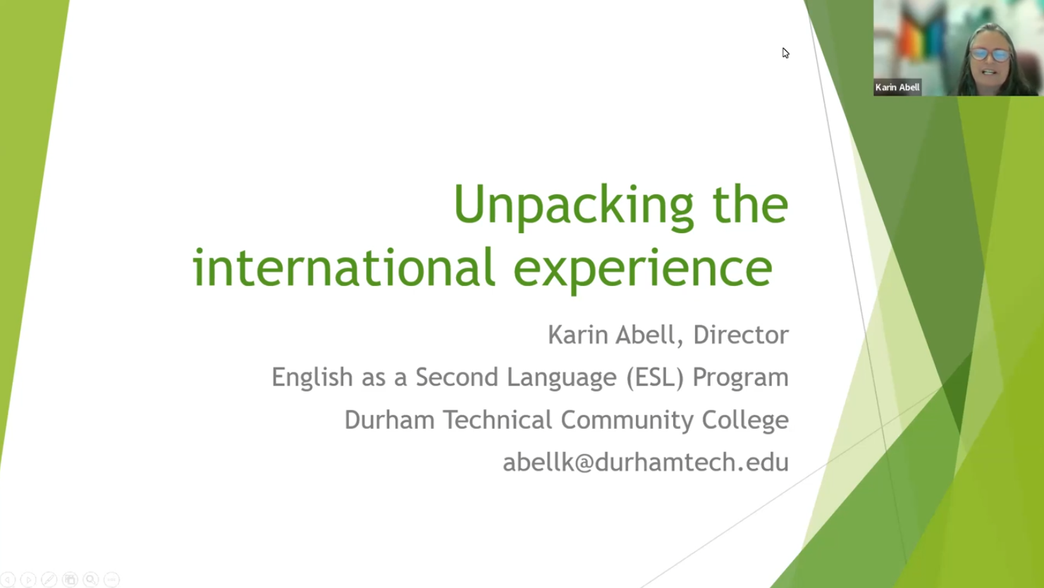 Unpacking the International Experience