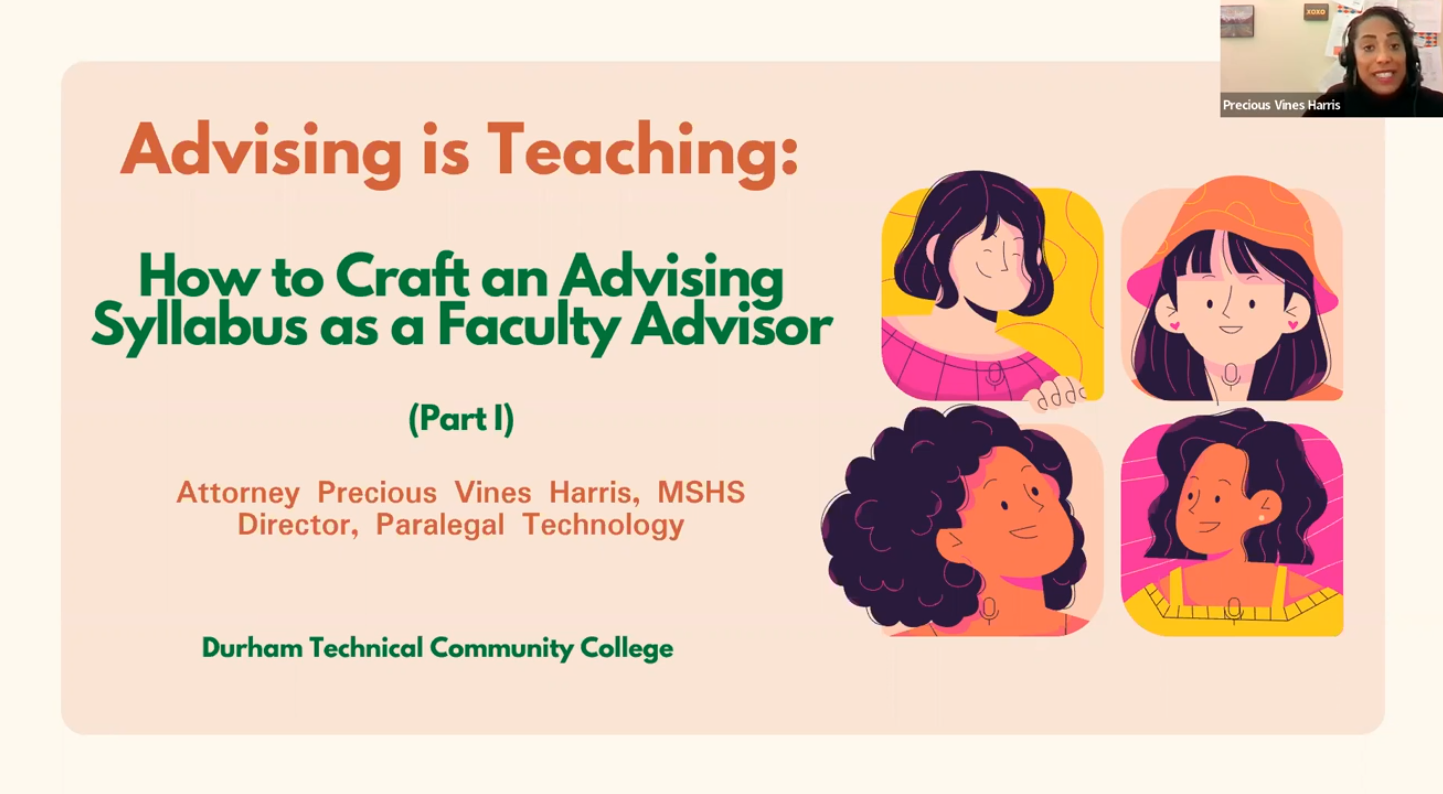 Advising is Teaching - How to Craft an Advising Syllabus as a Faculty Advisor - Part I