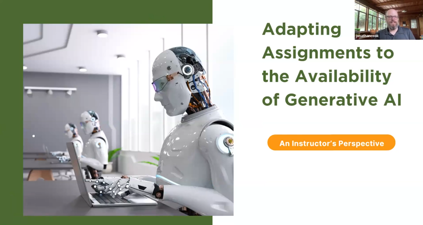 Adapting Assignments to Account for the Availability of Generative AI