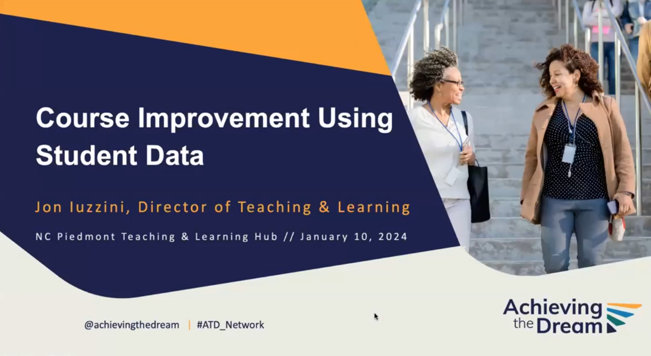 Course Improvement Using Student Data