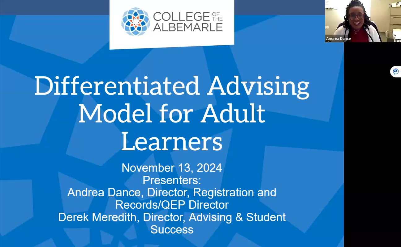 Differentiated Advising Model for Adult Learners