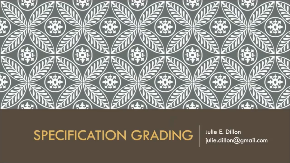 Specification Grading