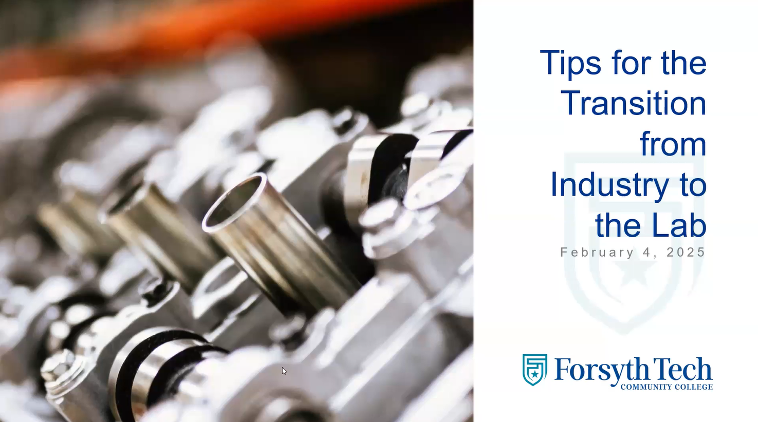 Tips for the Transition from Industry to the Lab