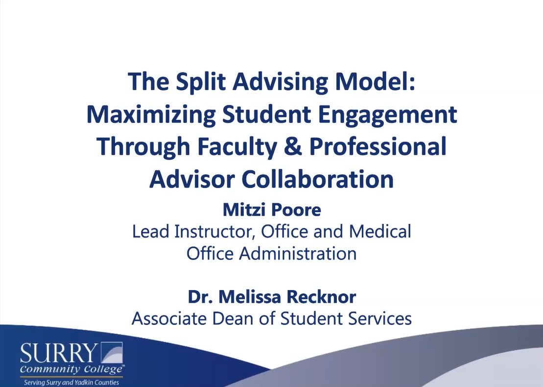 Split Advising Model - Maximizing Student Engagement Through Faculty and Professional Advisor Collaboration