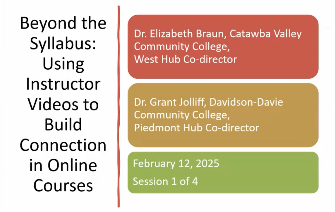 Beyond the Syllabus: Using Instructor Videos to Build Connection in Online Courses