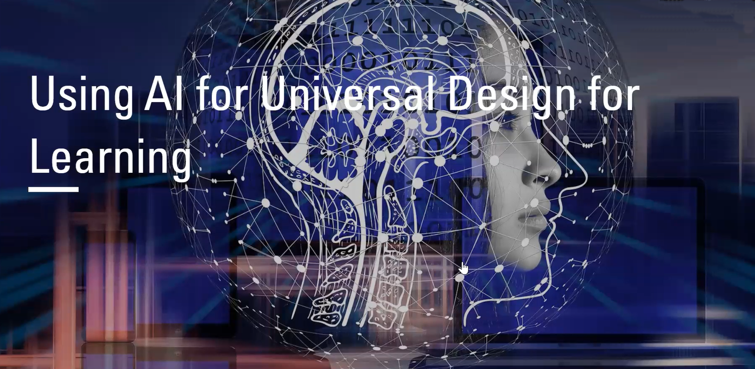 Using AI for Universal Design for Learning