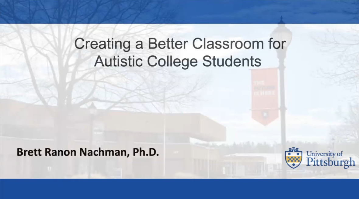 Creating a Better Classroom for Autistic College Students
